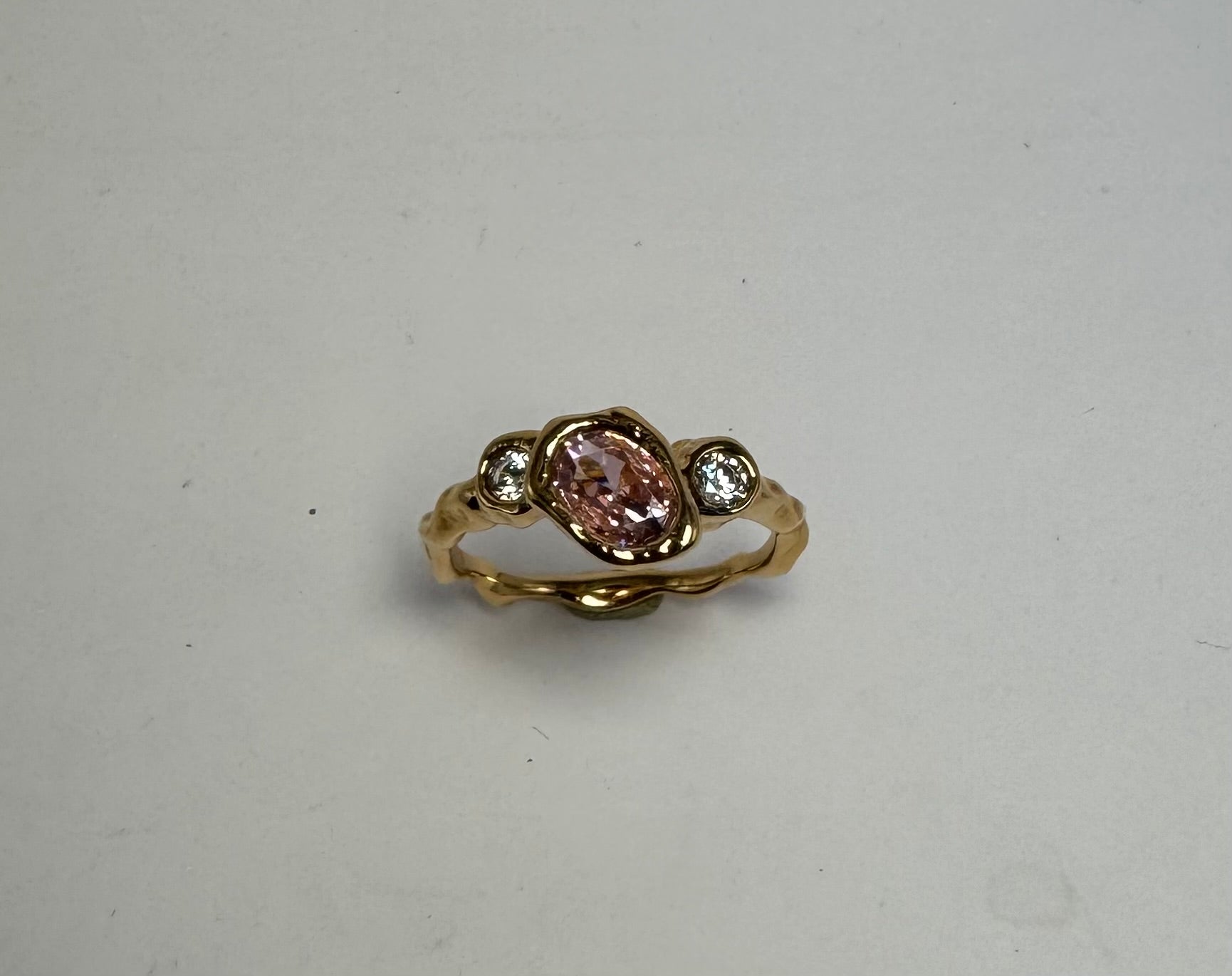 Like Lava Glacier - Pink With 18K goldplating
