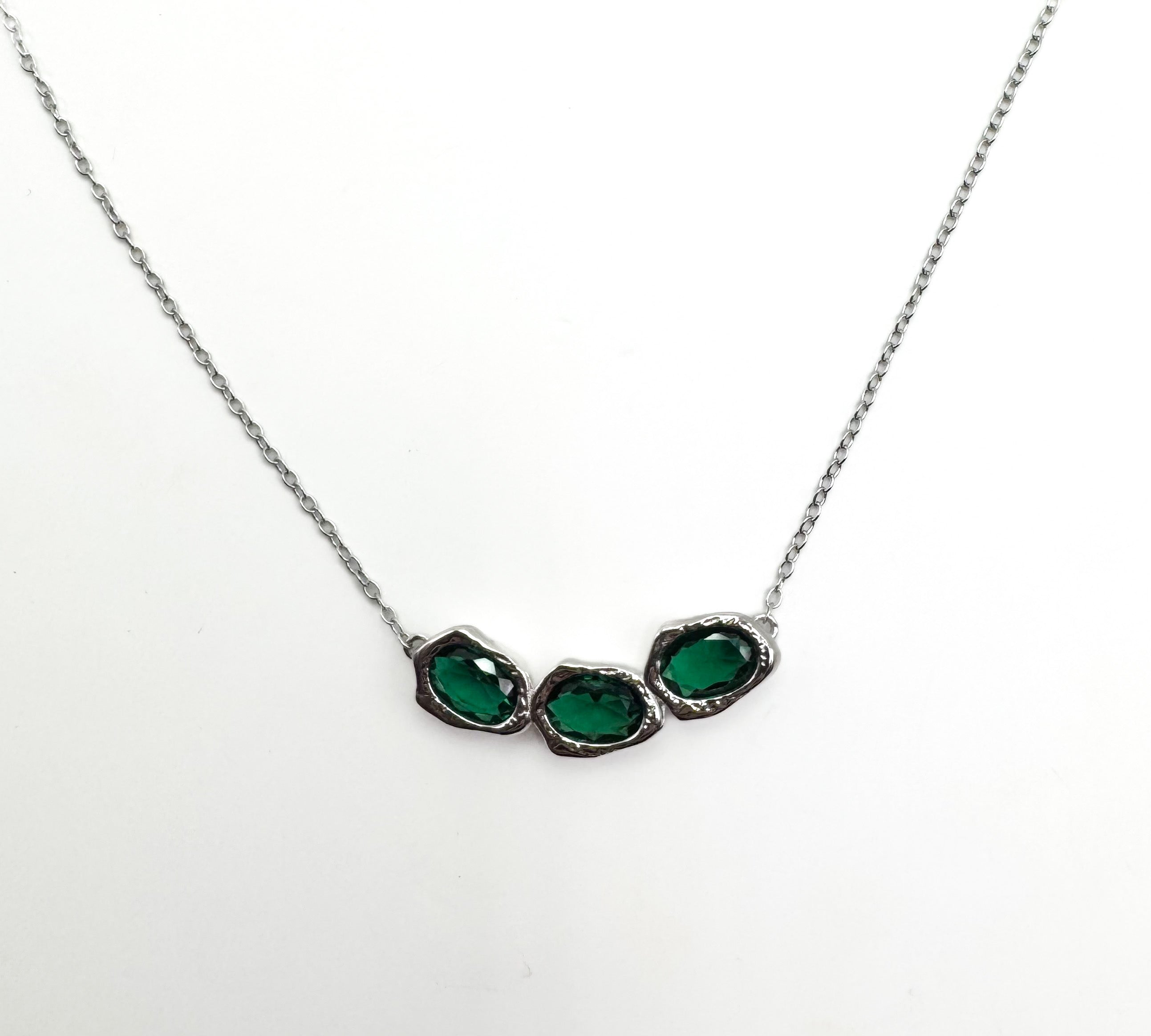 Lava Glacier Necklace - Green