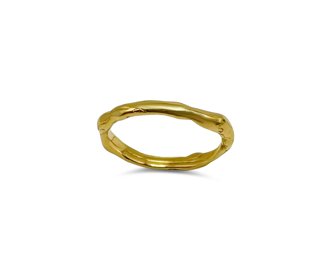 Like Lava Ring W. 18K goldplating