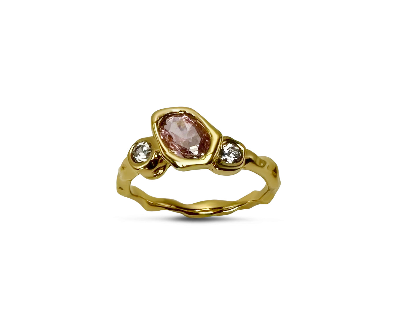 Like Lava Glacier - Pink With 18K goldplating