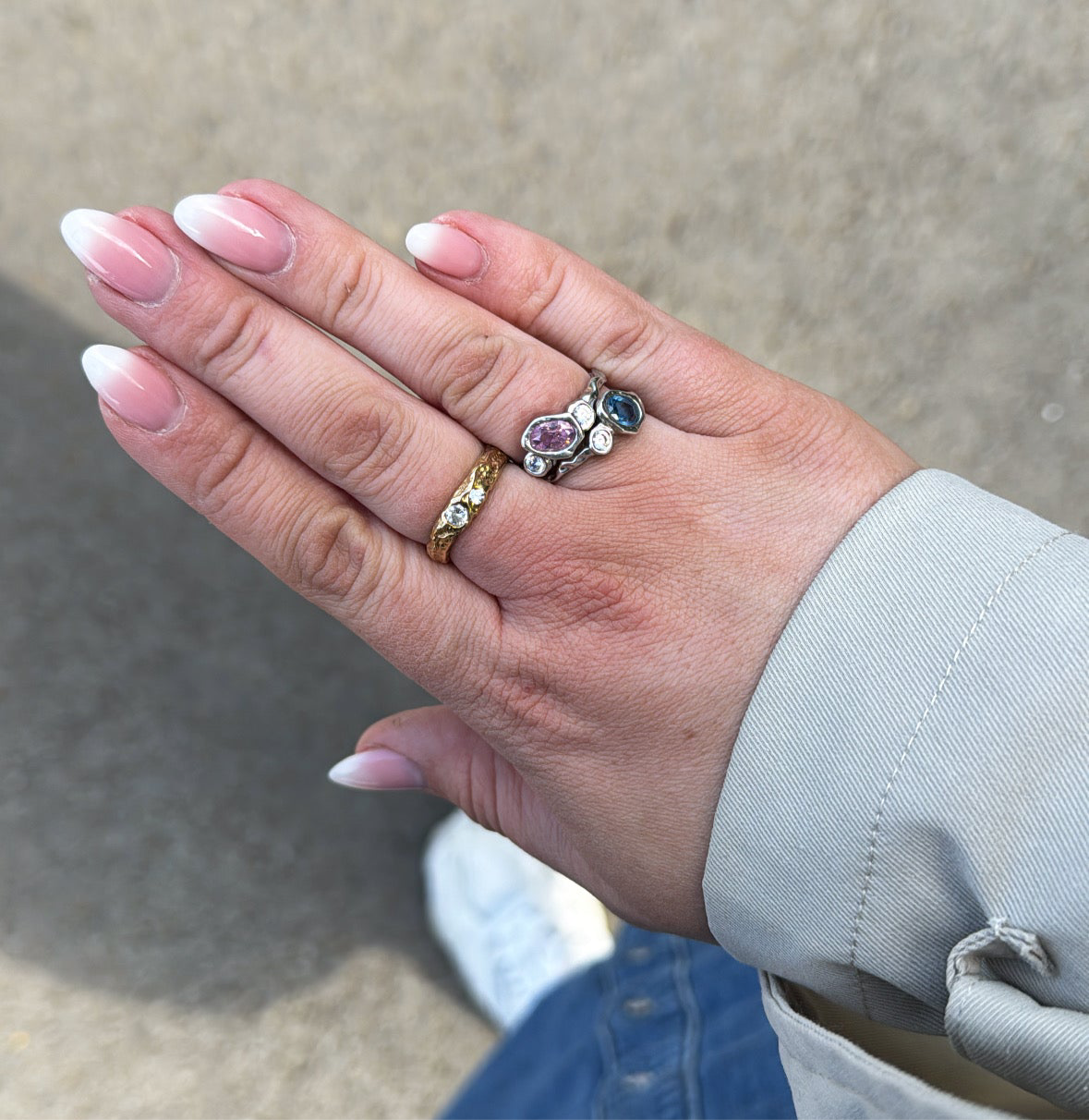 Like Lava Glacier - Pink With 18K goldplating