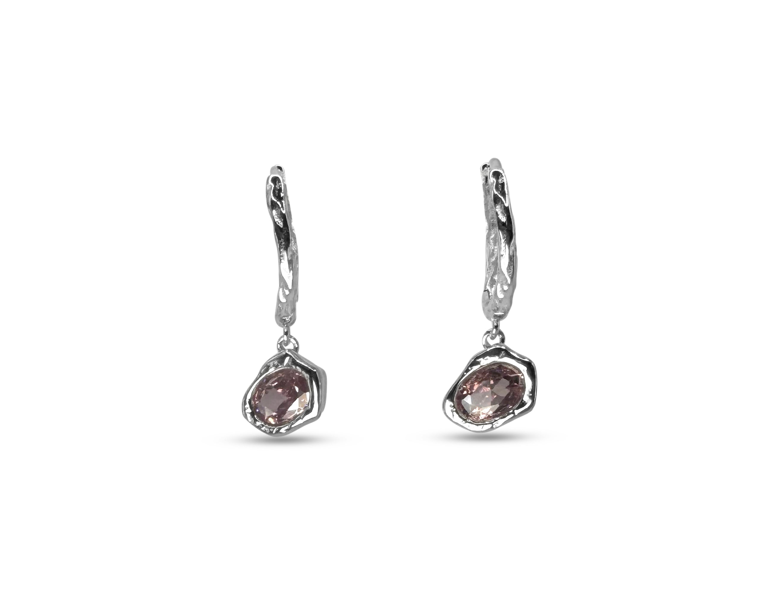 Lava Glacier Earrings- Pink