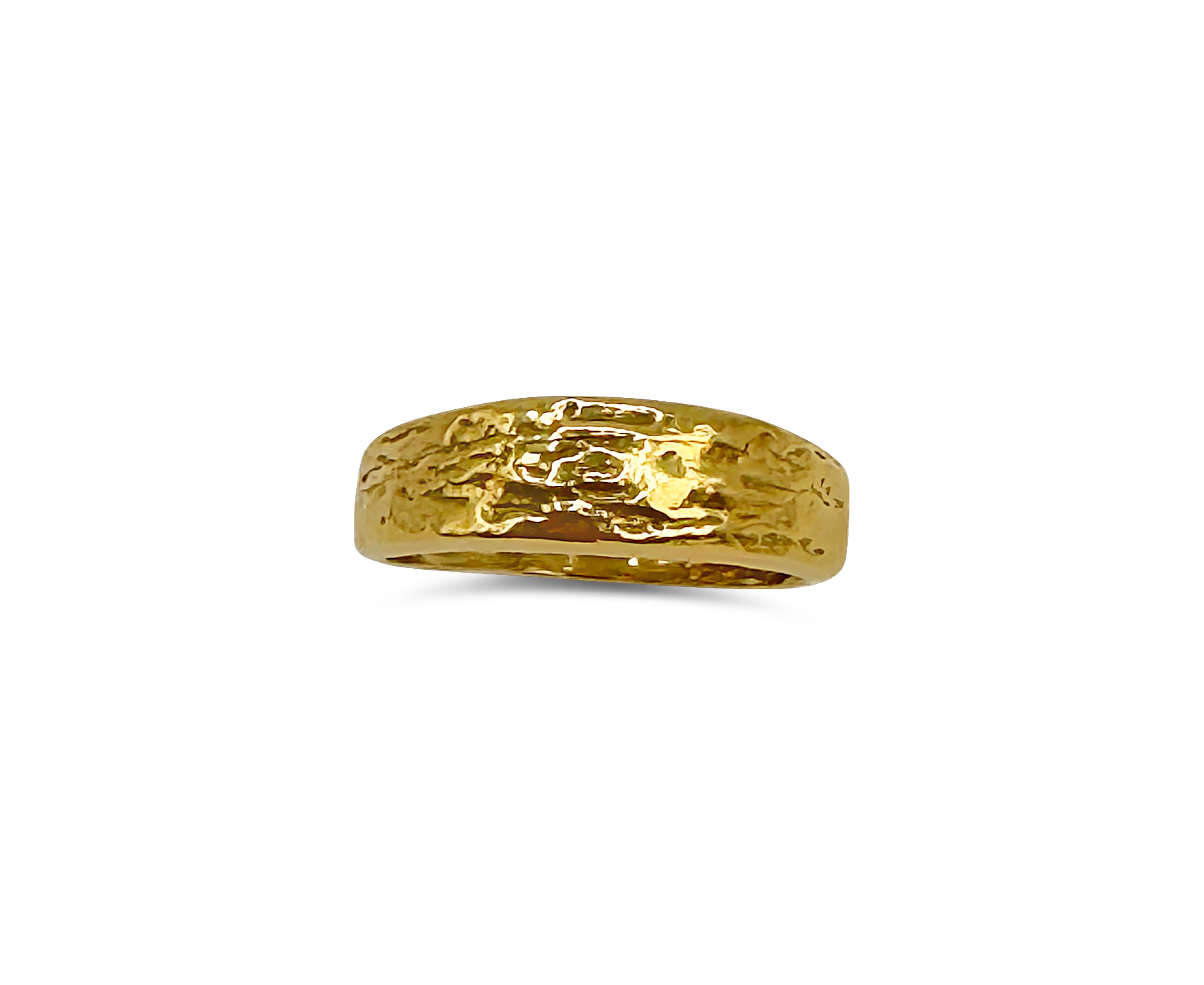 River ring w. 18K goldplating