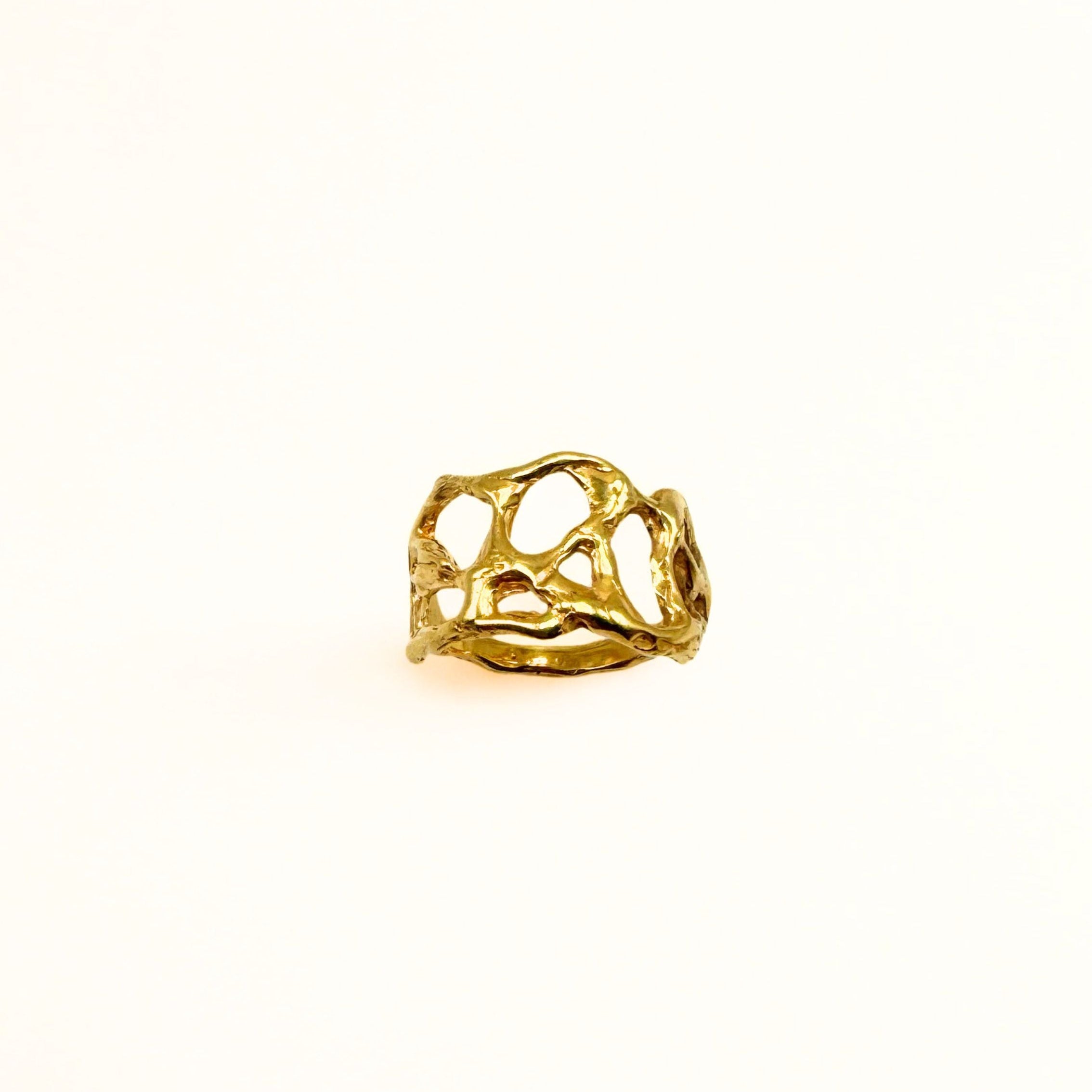 ROF ring w. 18K goldpalting