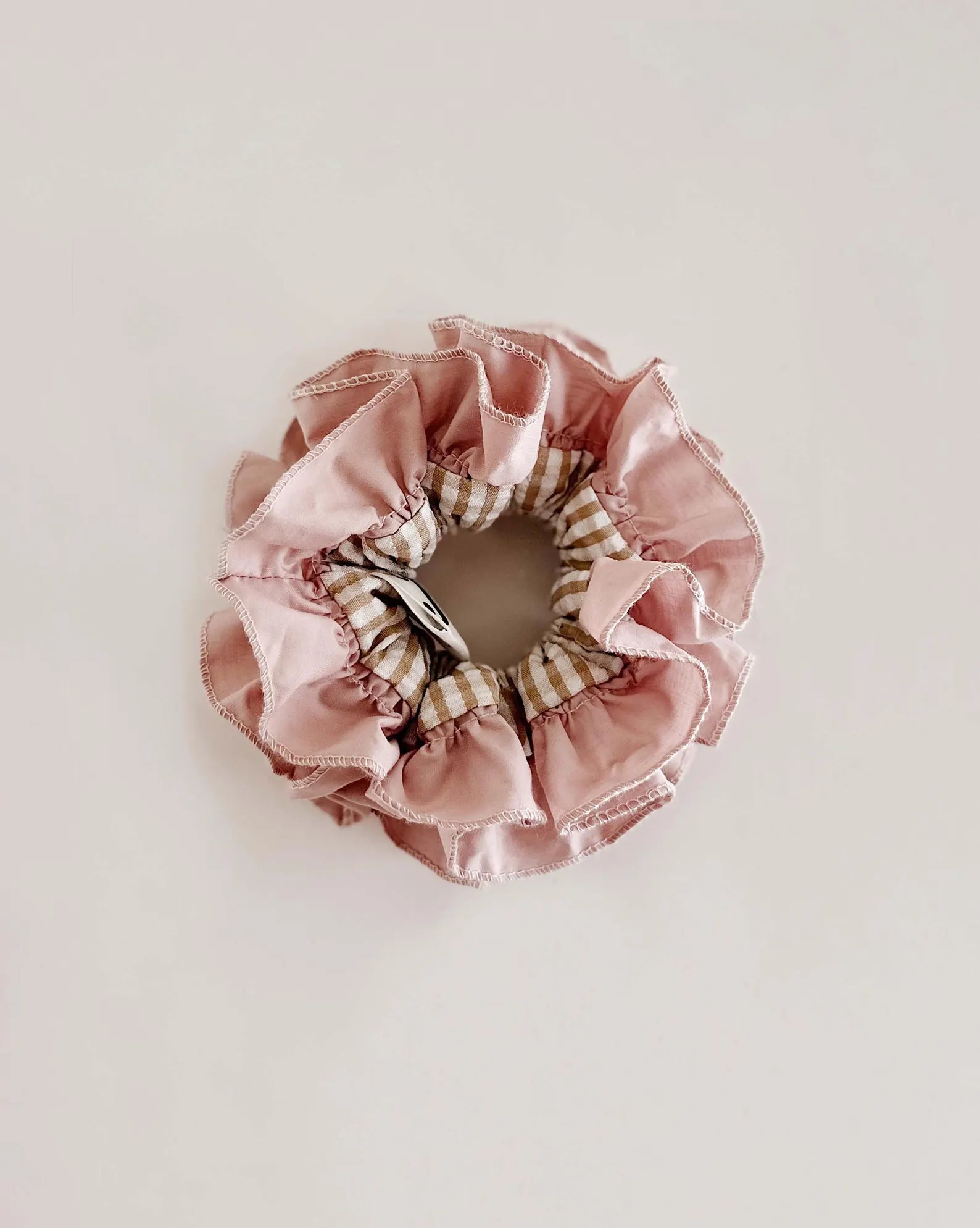 Oversized Gingham Scrunchies