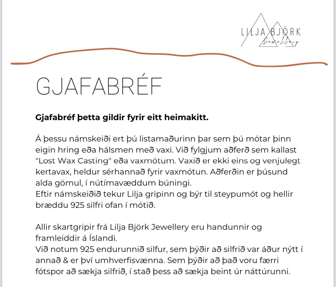 Heimakitt gjafabréf