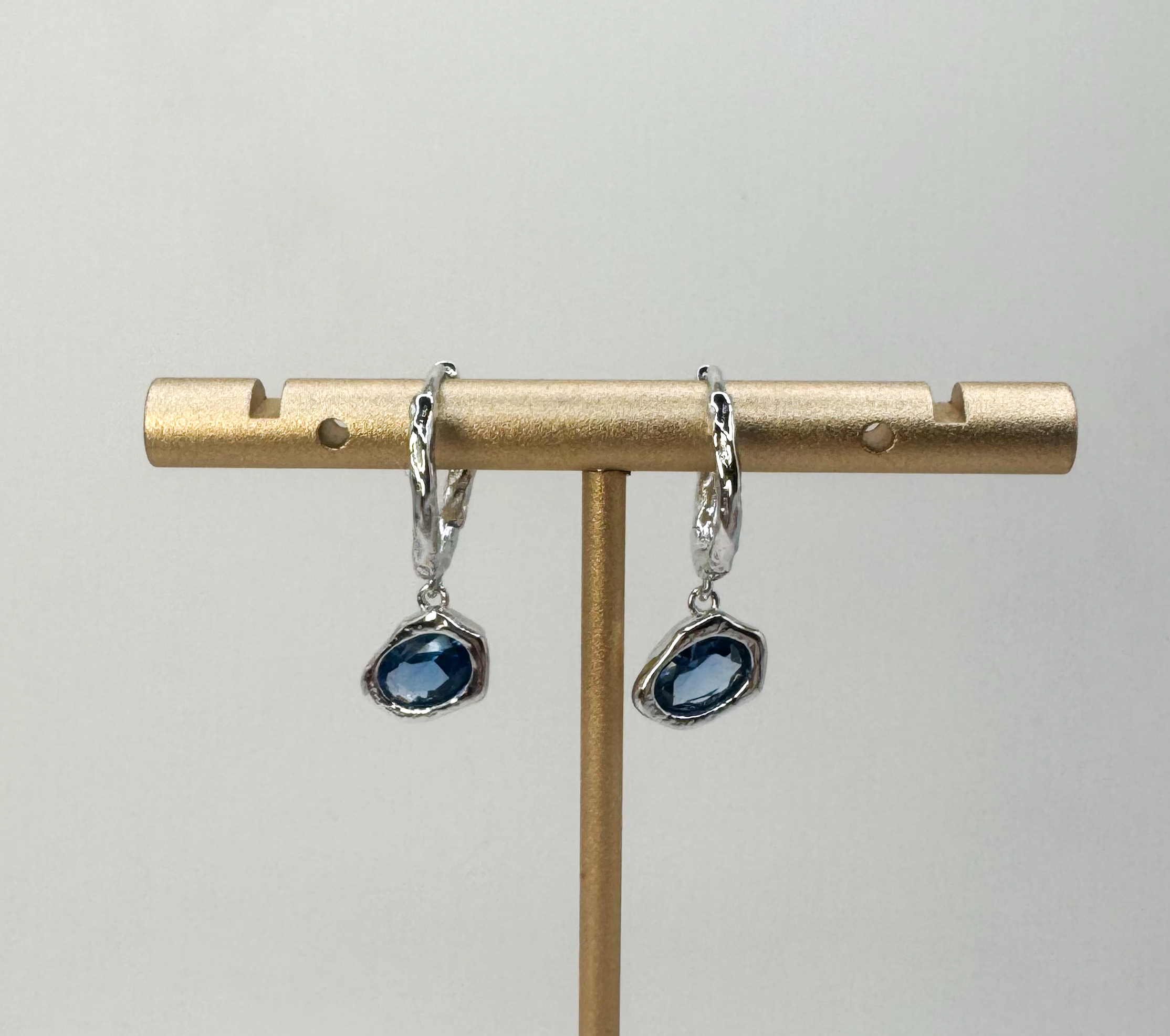 Lava Glacier Earrings- Blue