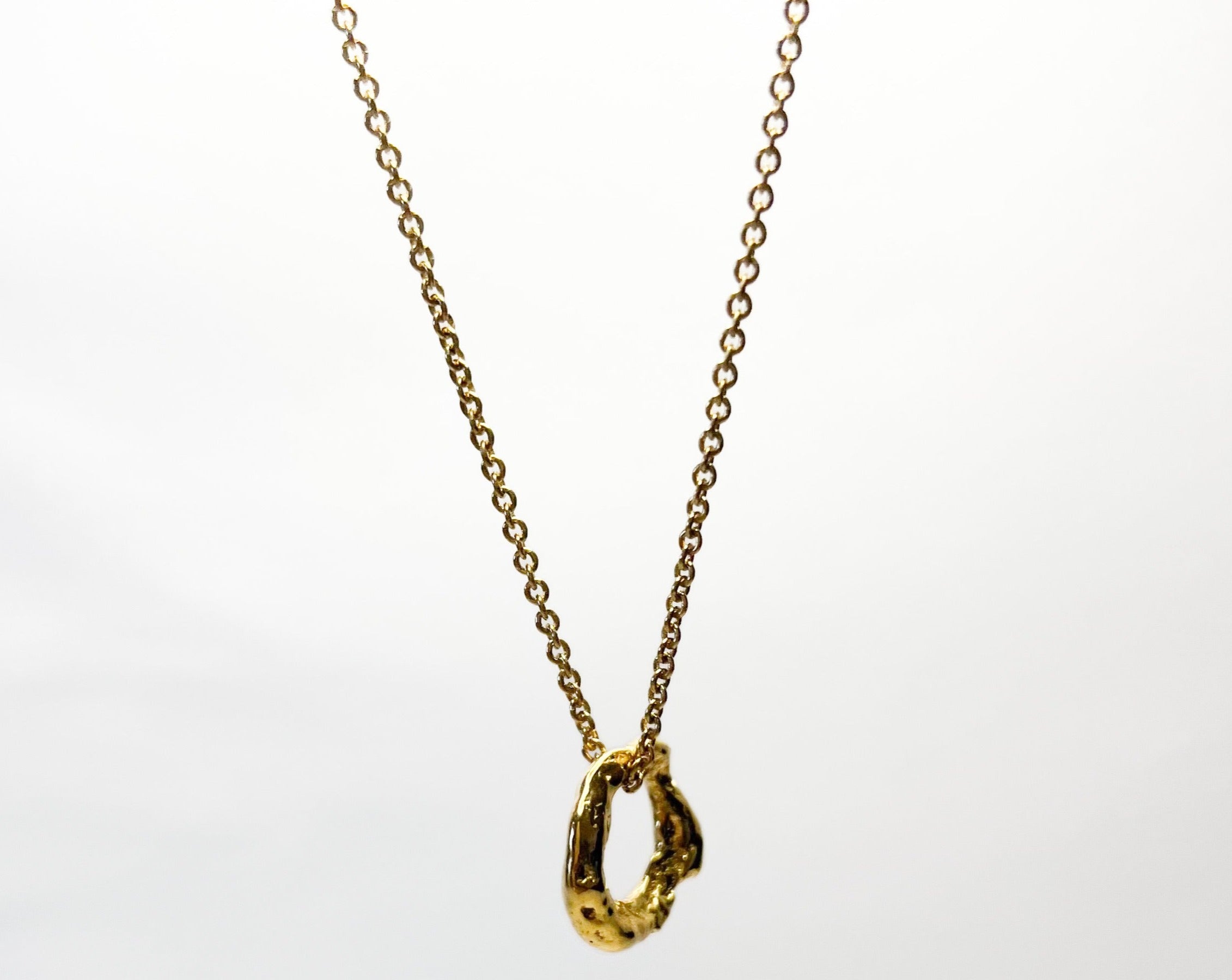 Lava Necklace W. 18 K goldplating