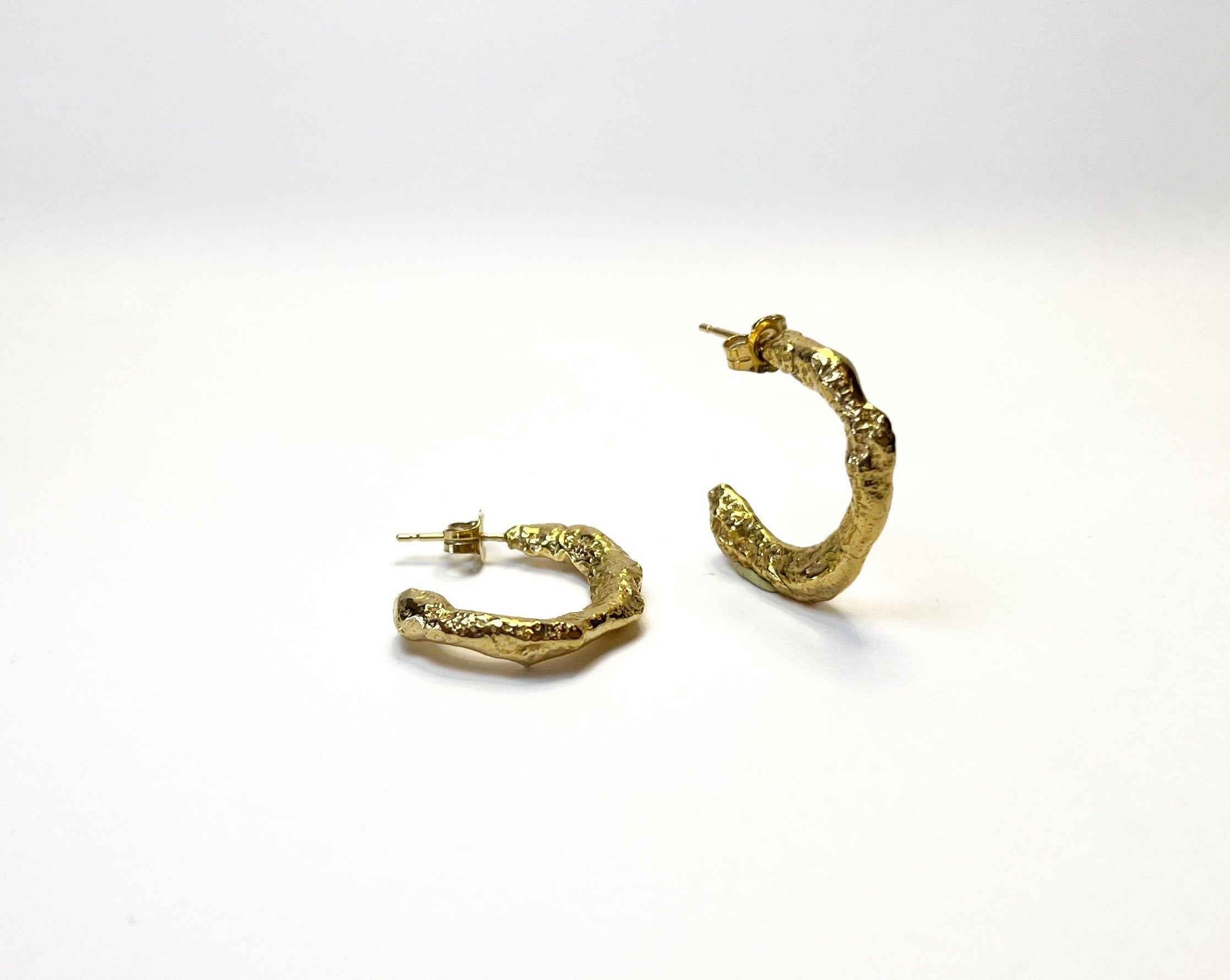 like Lava Earrings W. 18K Goldplating