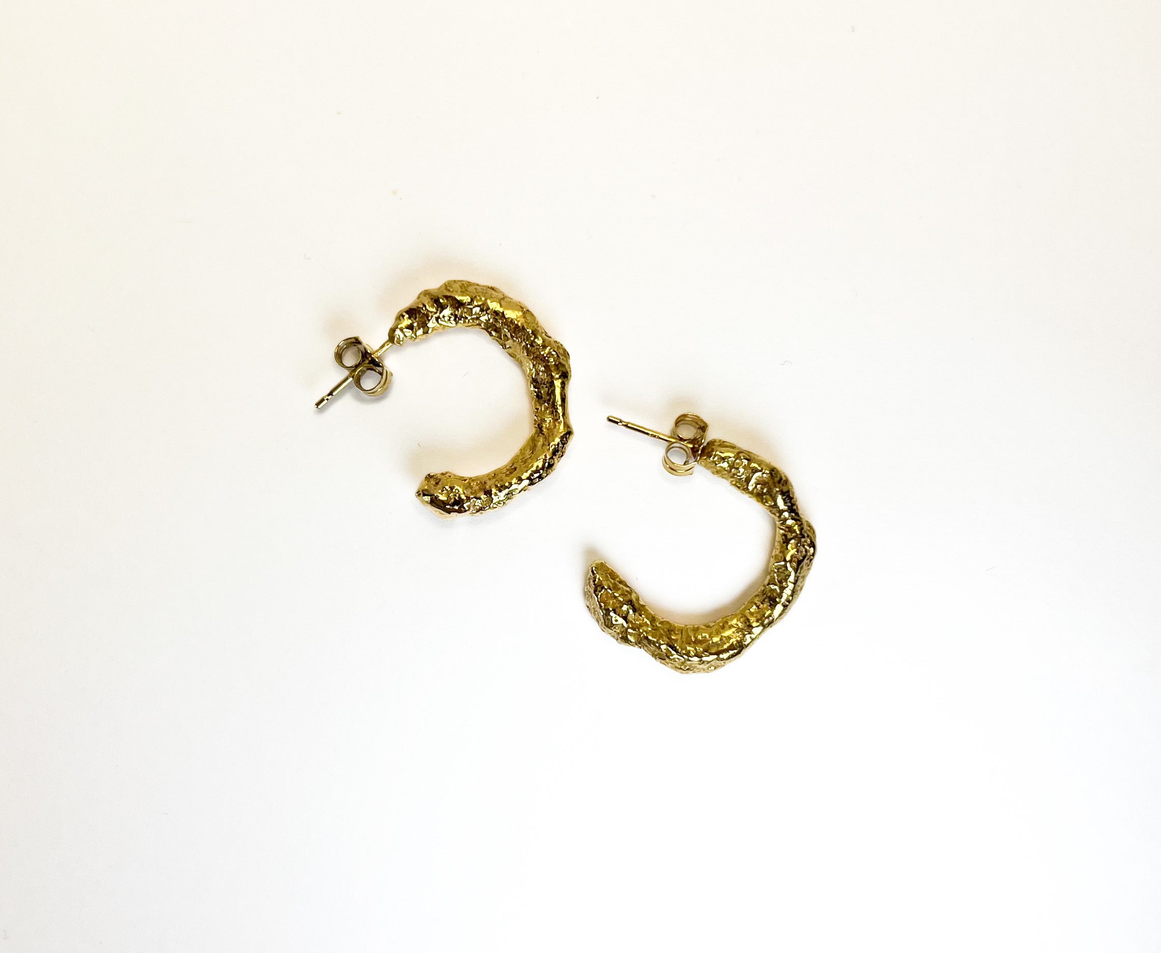 like Lava Earrings W. 18K Goldplating