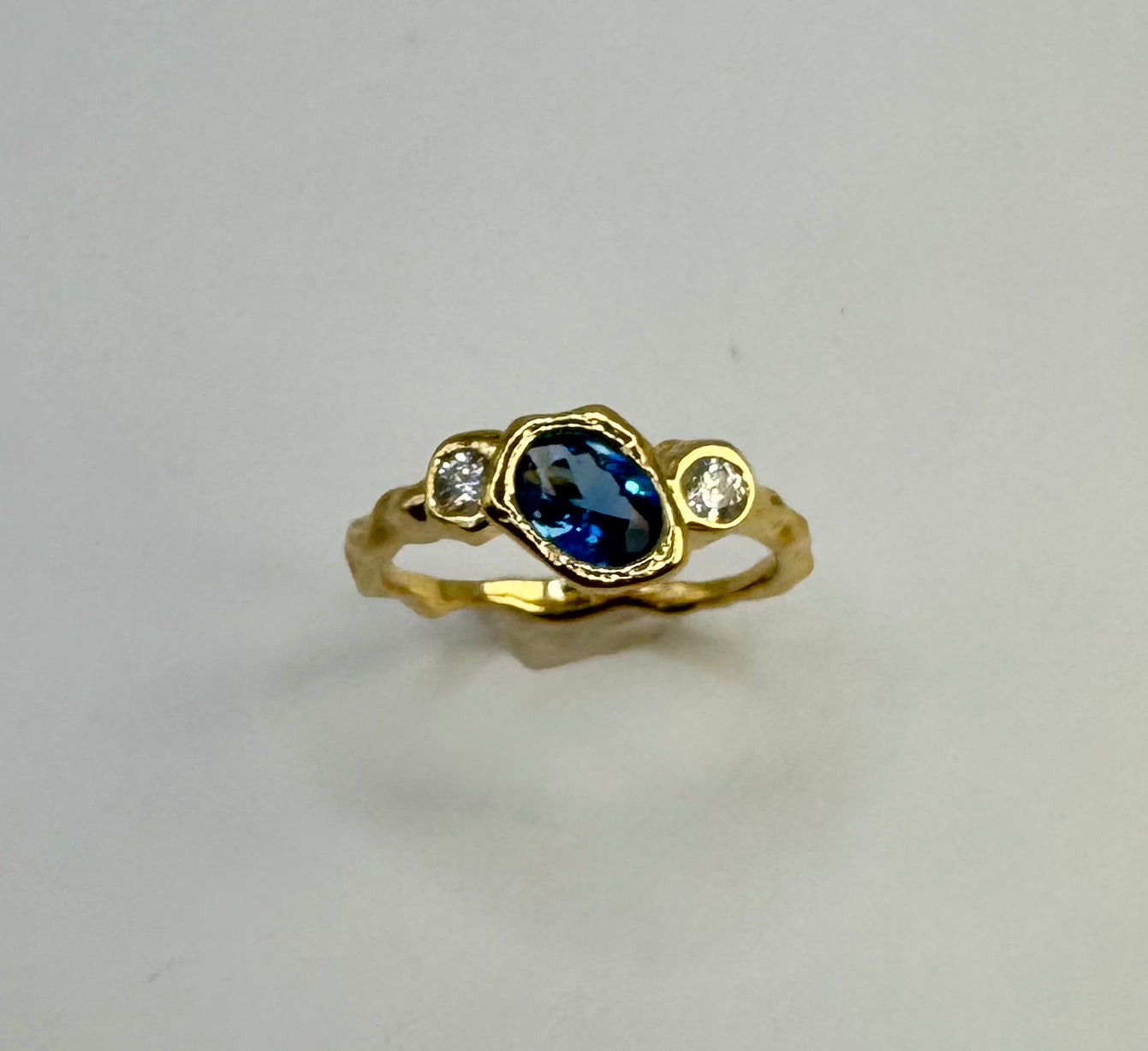 Like Lava Glacier - Blue with 18K Goldplating