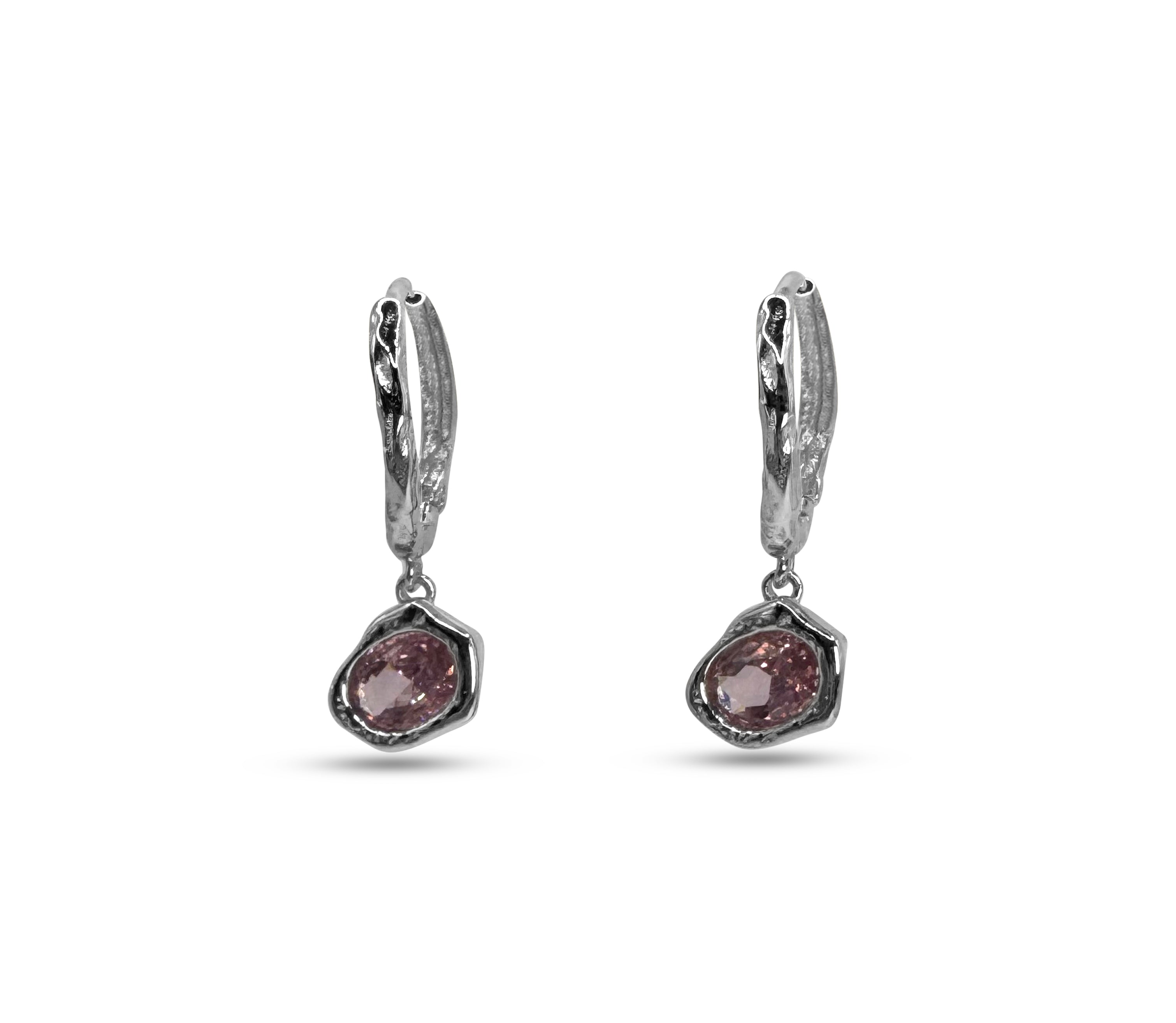 Lava Glacier Earrings- Pink