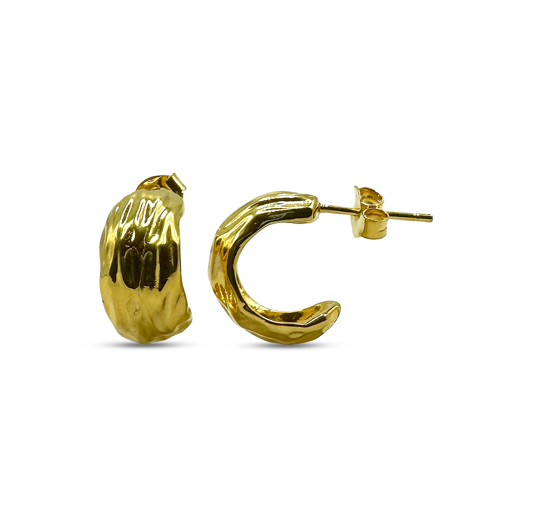 Hlíf mini earrings w. 18K goldplating