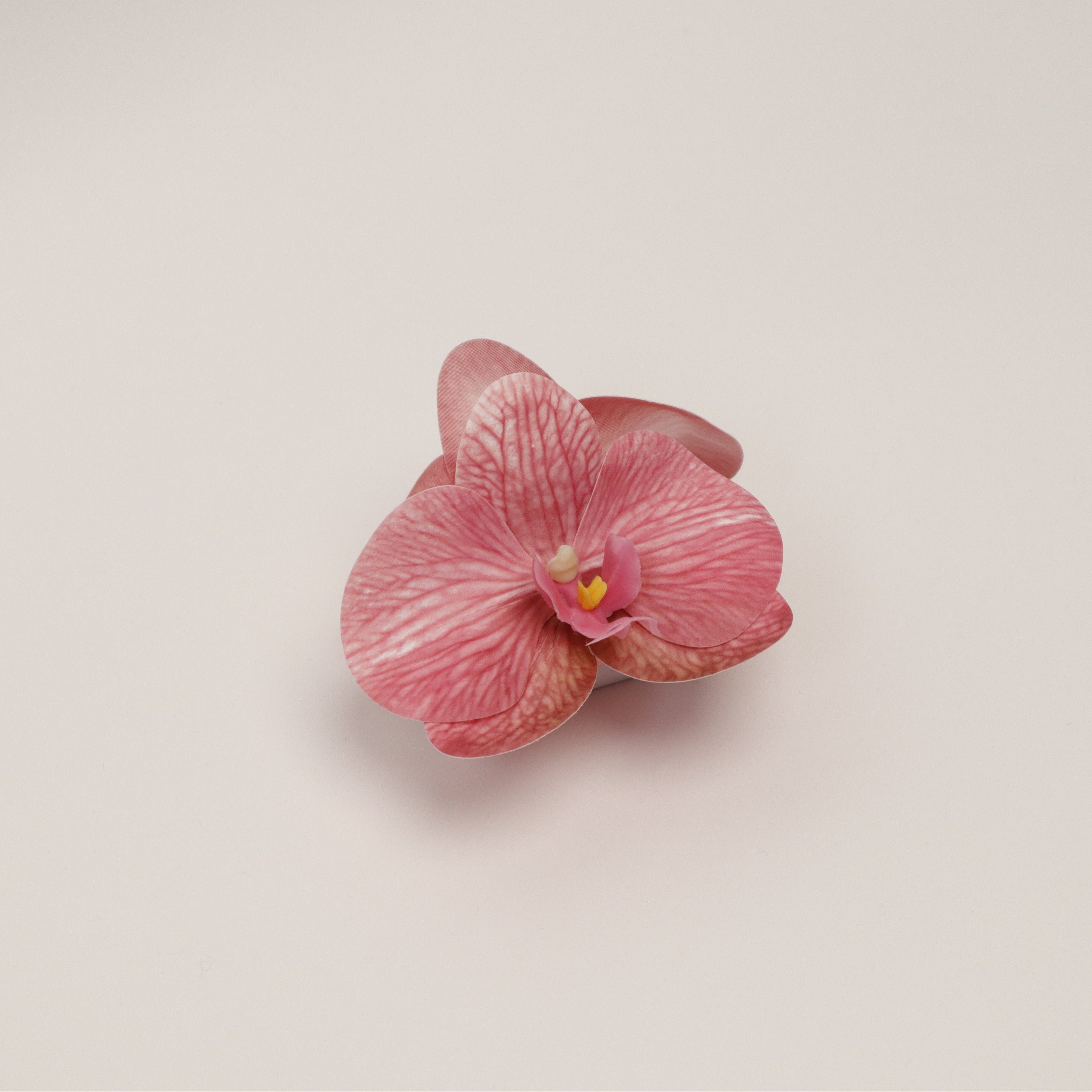 Small orchid hair clip - DUSTY PINK