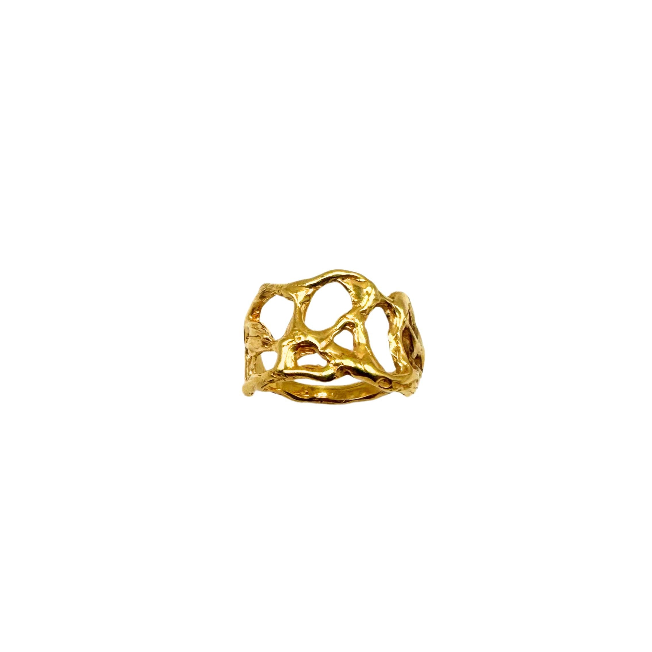 ROF ring w. 18K goldpalting