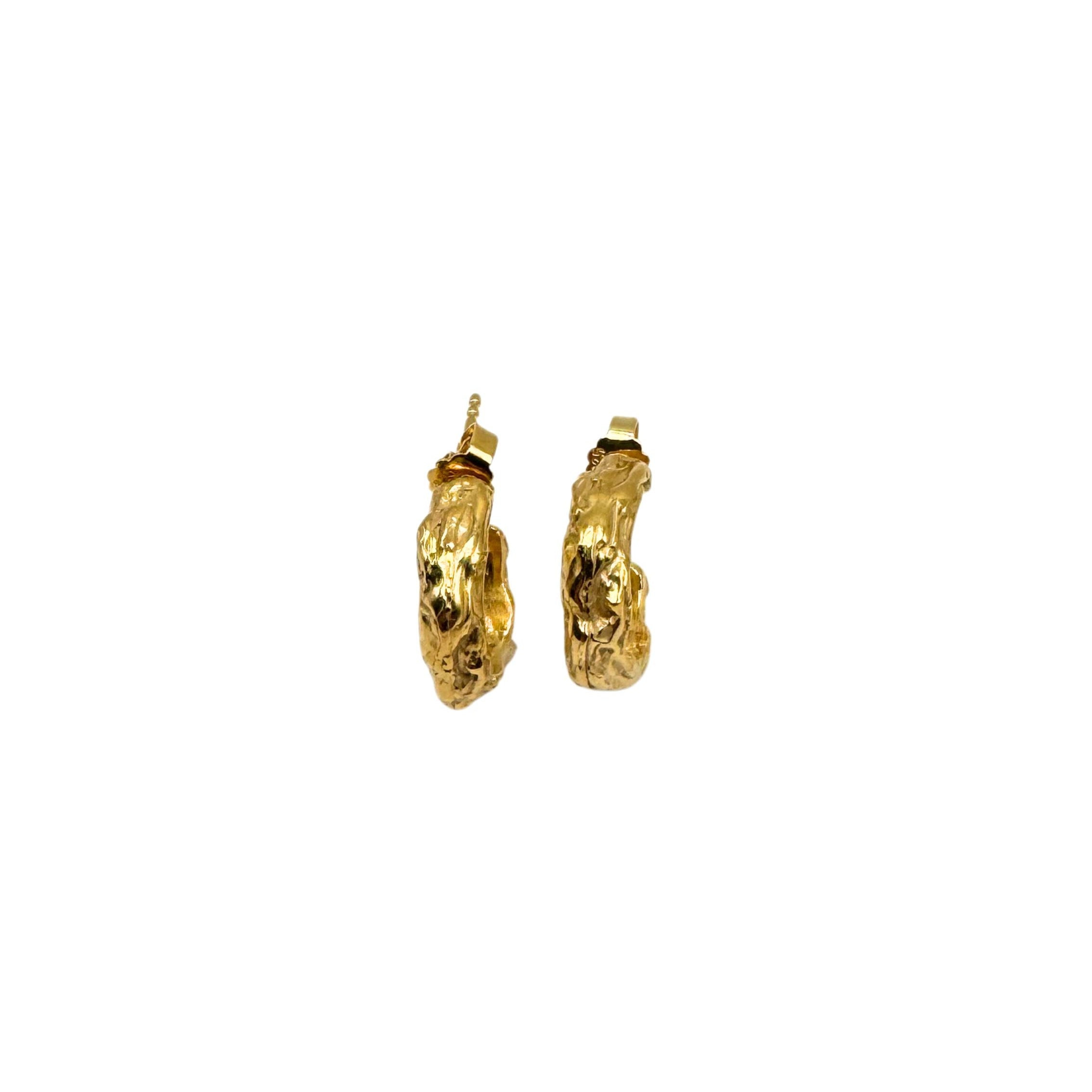 Kvika hoops w. 18K goldplating